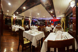 Swan cruise halong restaurant