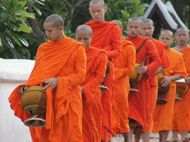 Moines bouddhistes Laos